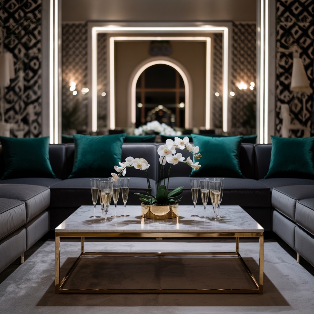 Modern party decoration and furniture